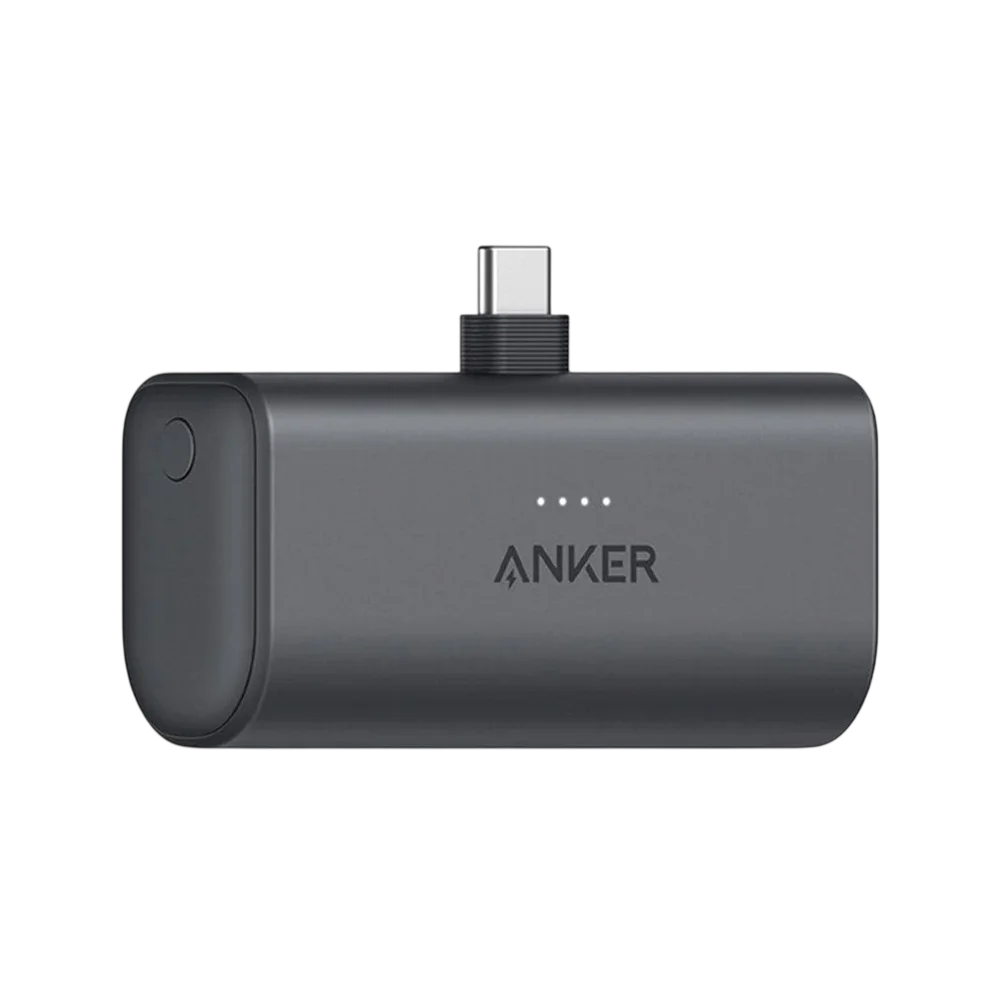 Anker Nano Power Bank 5,000mAh 22.5W Built-In USB-C Connector – Black | A1653H11