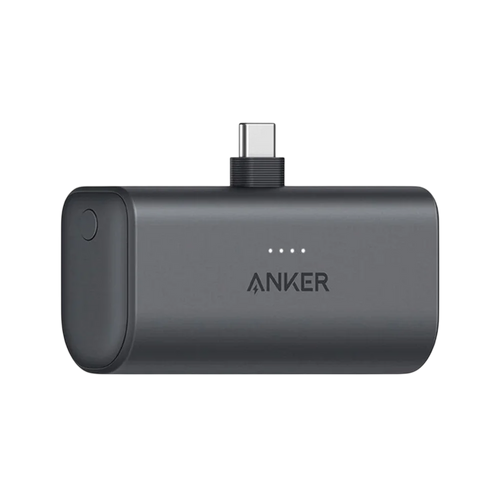 Anker Nano Power Bank 5,000mAh 22.5W Built-In USB-C Connector – Black | A1653H11