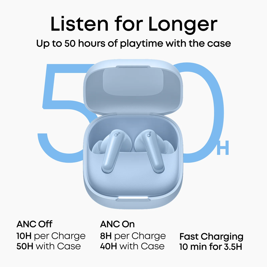 Anker Soundcore R60i NC True Wireless Earbuds Blue