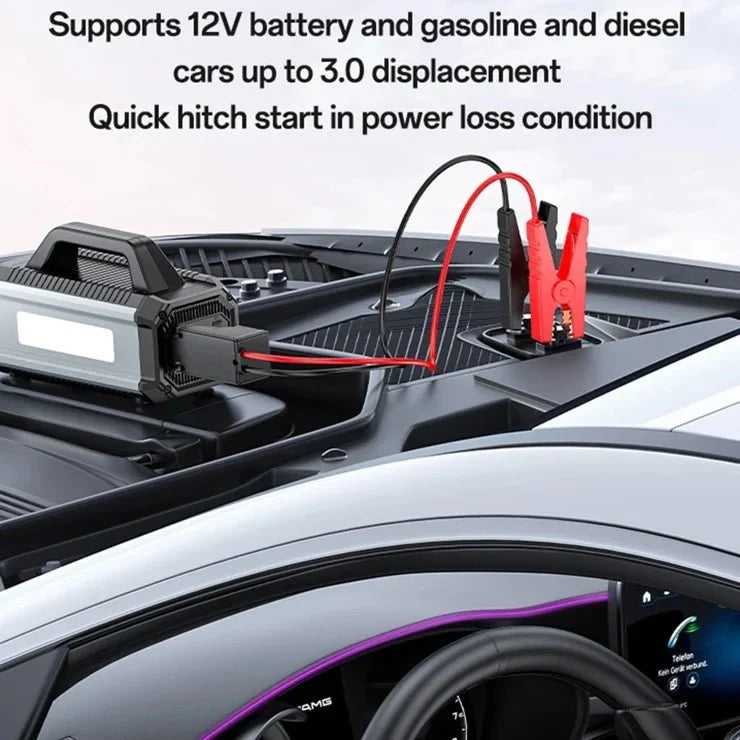 Yesido VC13 5-in-1 Car Jump Starter & Air Compressor – 10000mAh Battery Booster, Power Bank & LED Emergency Light